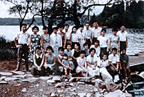 昭和38年（1963）8月15-18日　第1回野尻湖合宿（後列左から4人目）