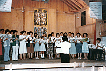 昭和52年（1977）8月6日 野尻湖合宿 神山教会にて演奏会