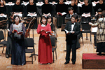 第109回定期演奏会 （左から）佐々木まり子さん(A)、光野孝子さん(S)、鳥海寮さん(T)