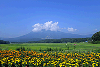 平成28年（2016）8月 野尻湖合宿スナップ／頂上に雲を頂く黒姫山